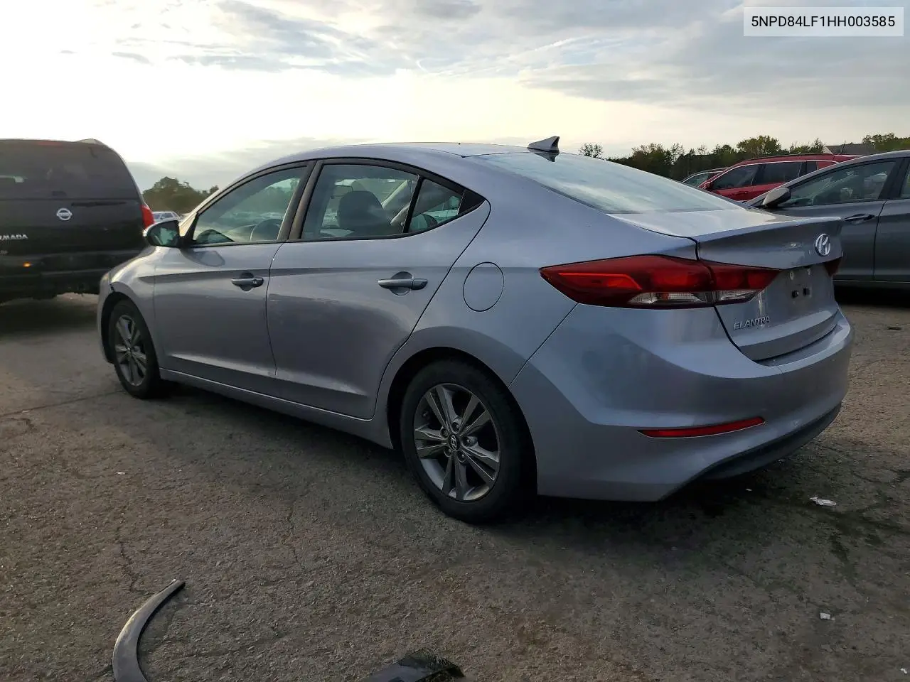 2017 HYUNDAI ELANTRA VIN 5NPD84LF1HH003585 — фото 2