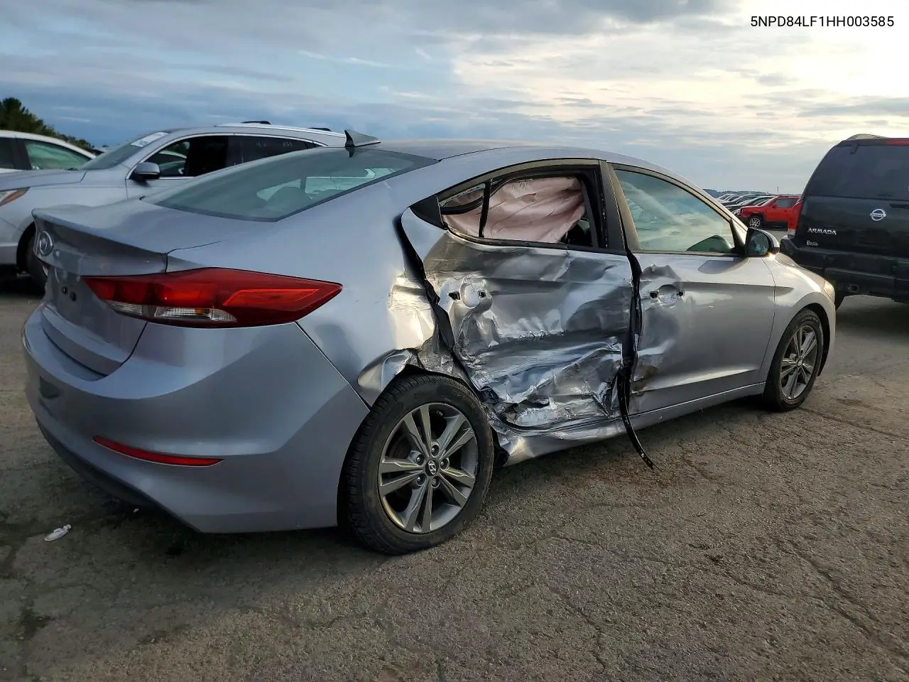 2017 HYUNDAI ELANTRA VIN 5NPD84LF1HH003585 — фото 3