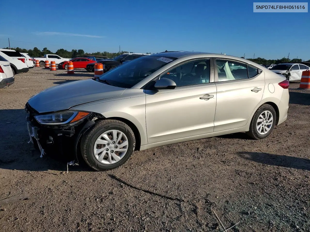 HYUNDAI ELANTRA 2017, VIN 5NPD74LF8HH061616
