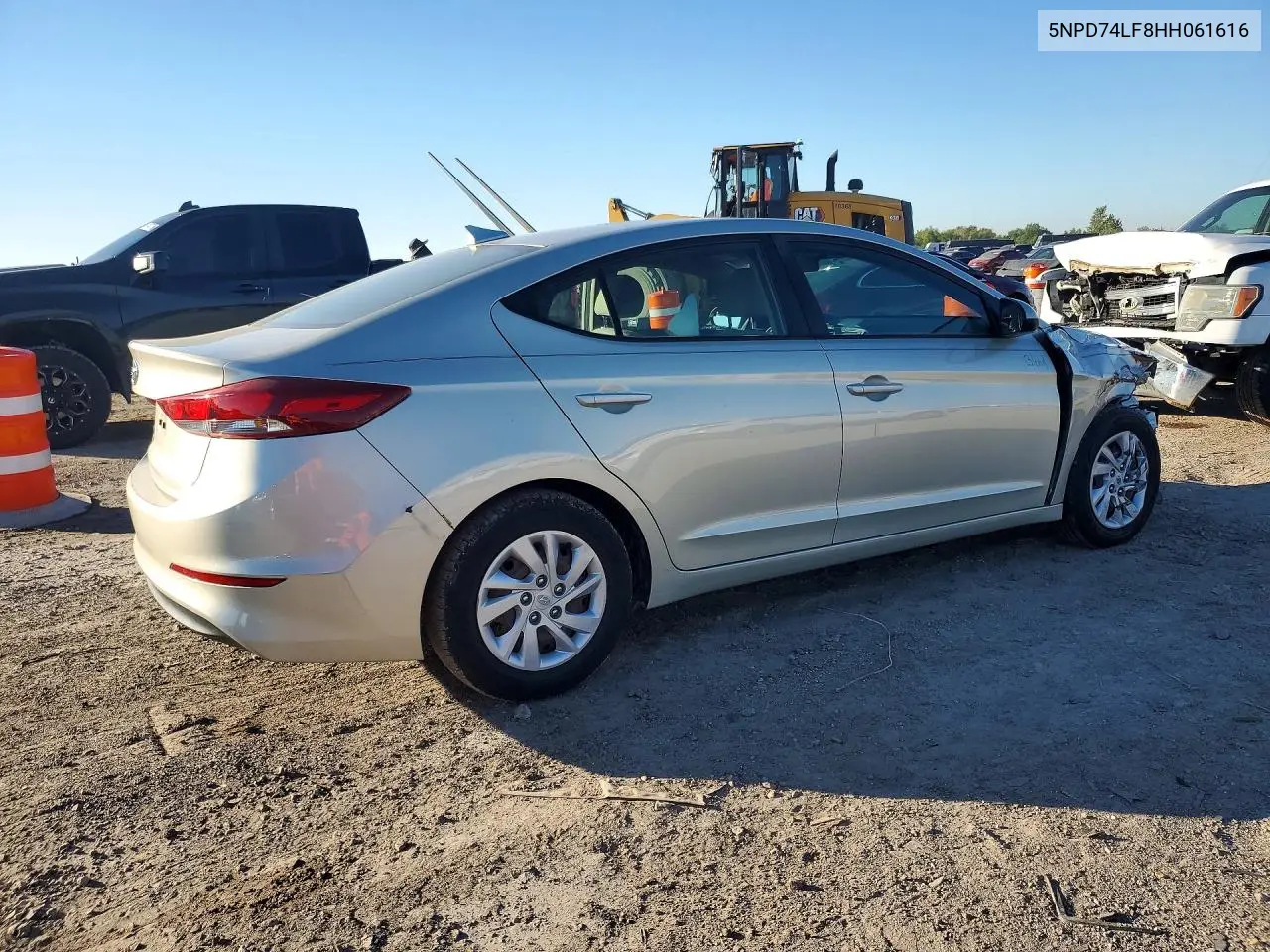 2017 HYUNDAI ELANTRA VIN 5NPD74LF8HH061616 — фото 3