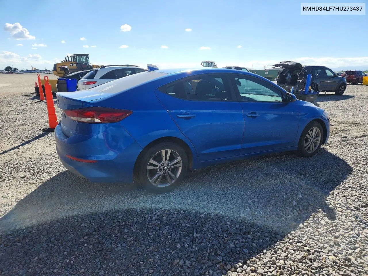 2017 HYUNDAI ELANTRA VIN KMHD84LF7HU273437 — фото 3
