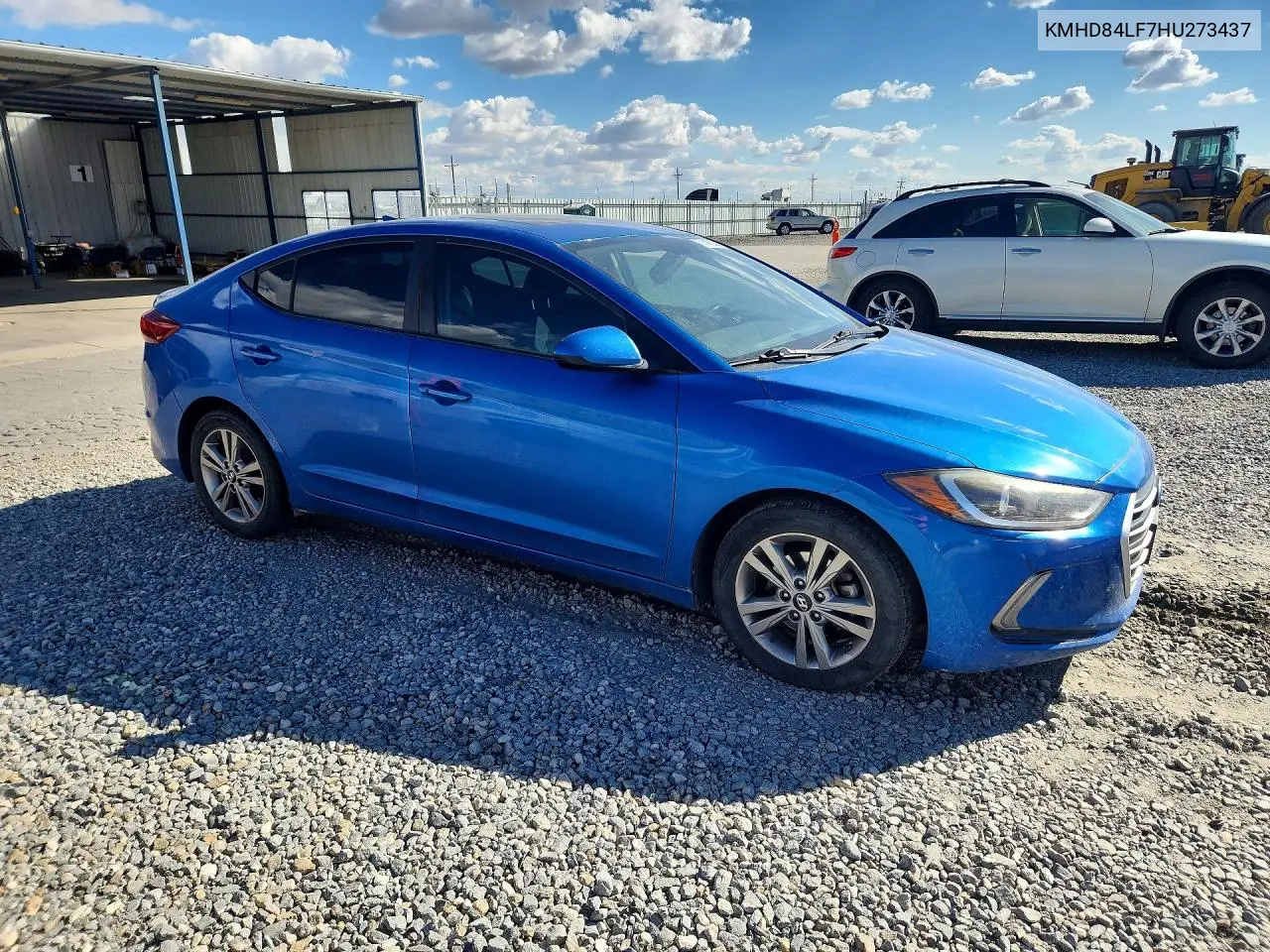 2017 HYUNDAI ELANTRA VIN KMHD84LF7HU273437 — фото 4