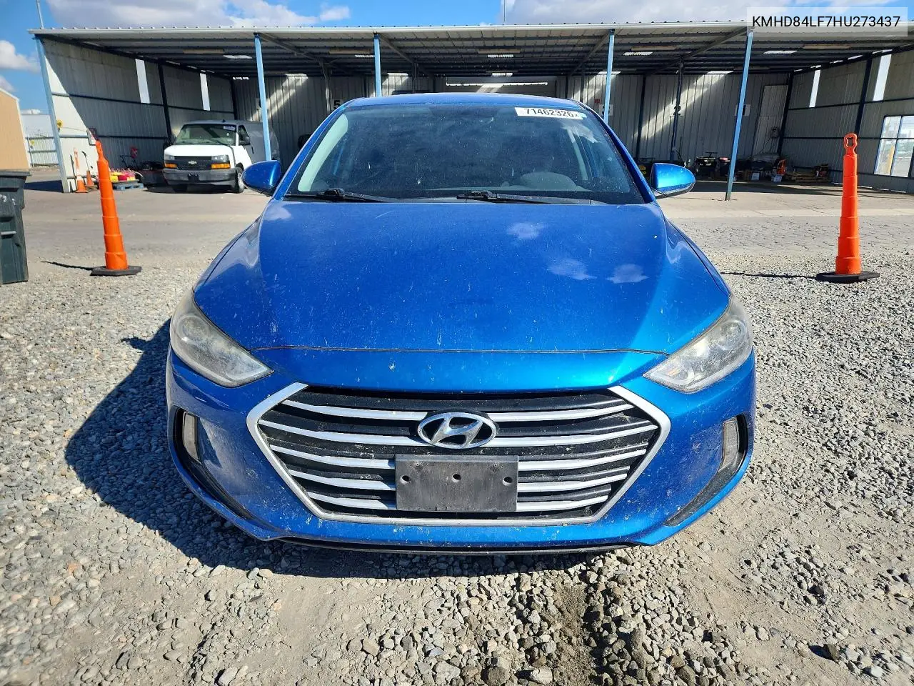 2017 HYUNDAI ELANTRA VIN KMHD84LF7HU273437 — фото 5