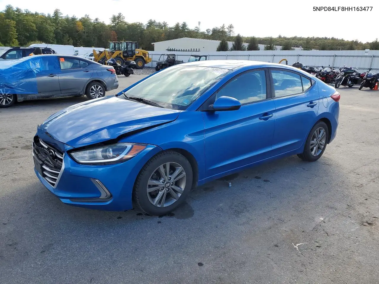 HYUNDAI ELANTRA 2017, VIN 5NPD84LF8HH163477