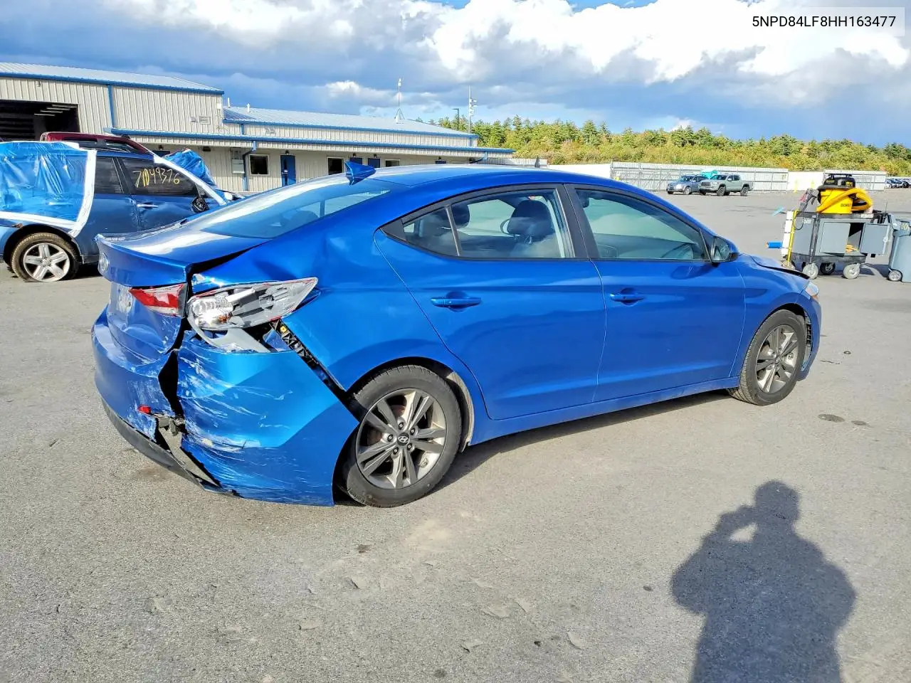 2017 HYUNDAI ELANTRA VIN 5NPD84LF8HH163477 — фото 3