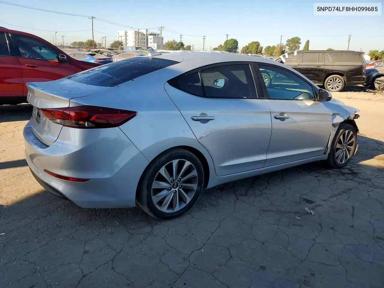 2017 HYUNDAI ELANTRA VIN 5NPD74LF8HH099685 — фото 3