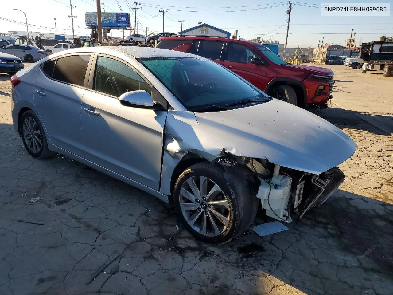 2017 HYUNDAI ELANTRA VIN 5NPD74LF8HH099685 — фото 4