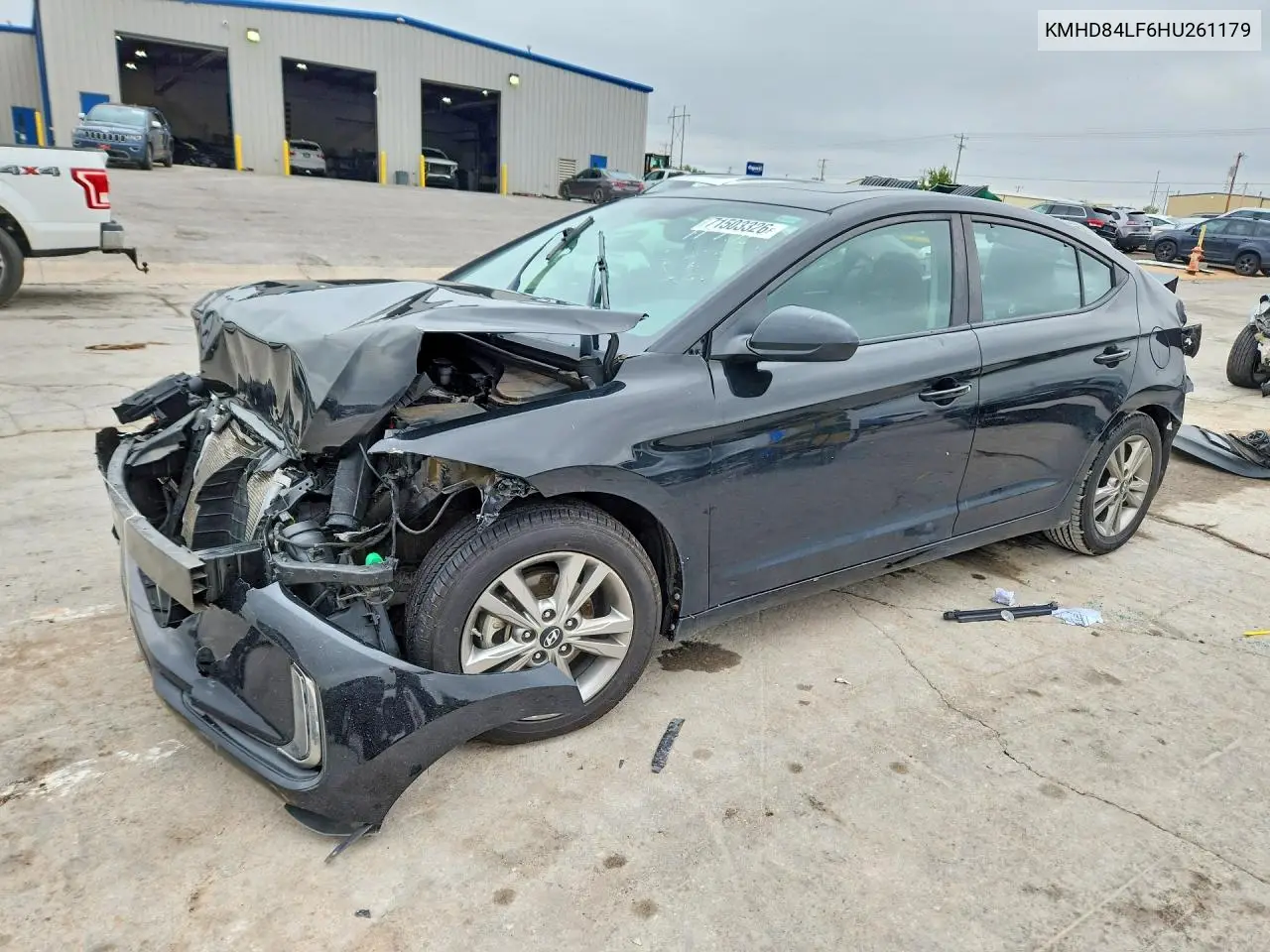 HYUNDAI ELANTRA 2017, VIN KMHD84LF6HU261179