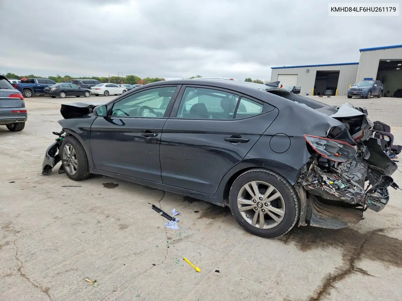 2017 HYUNDAI ELANTRA VIN KMHD84LF6HU261179 — фото 2