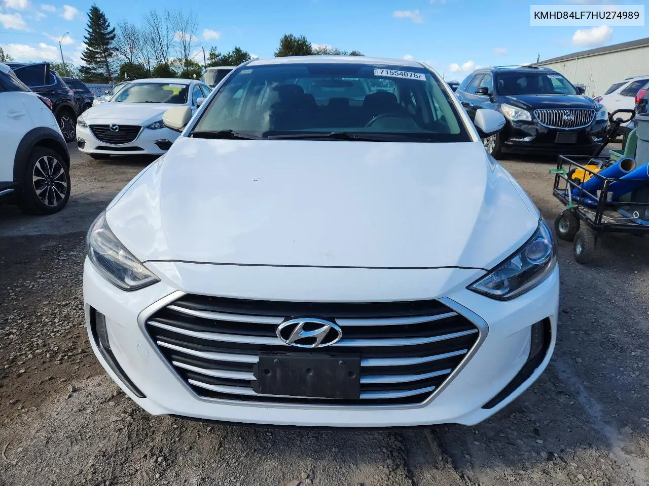 2017 HYUNDAI ELANTRA VIN KMHD84LF7HU274989 — фото 5