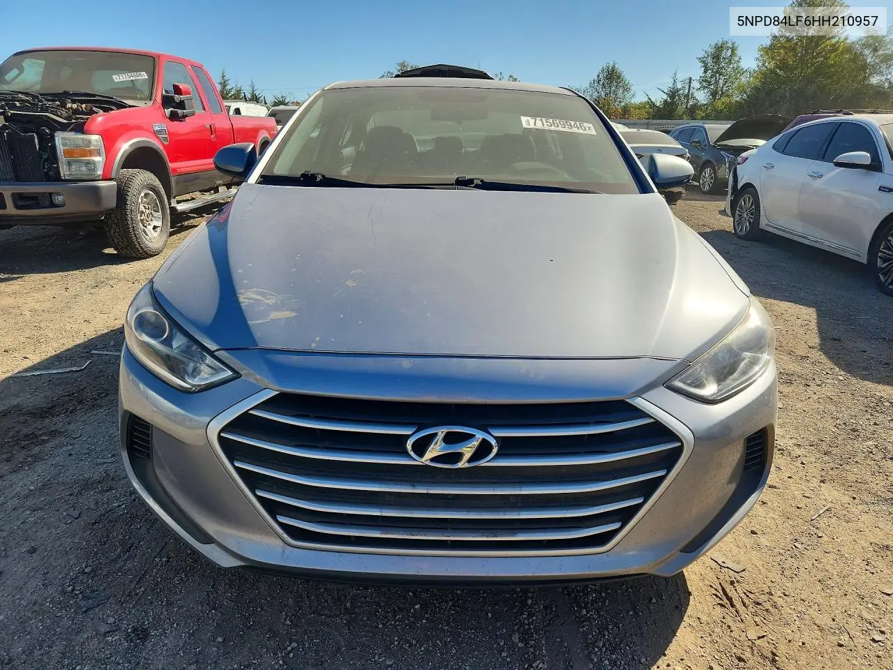 2017 HYUNDAI ELANTRA VIN 5NPD84LF6HH210957 — фото 5
