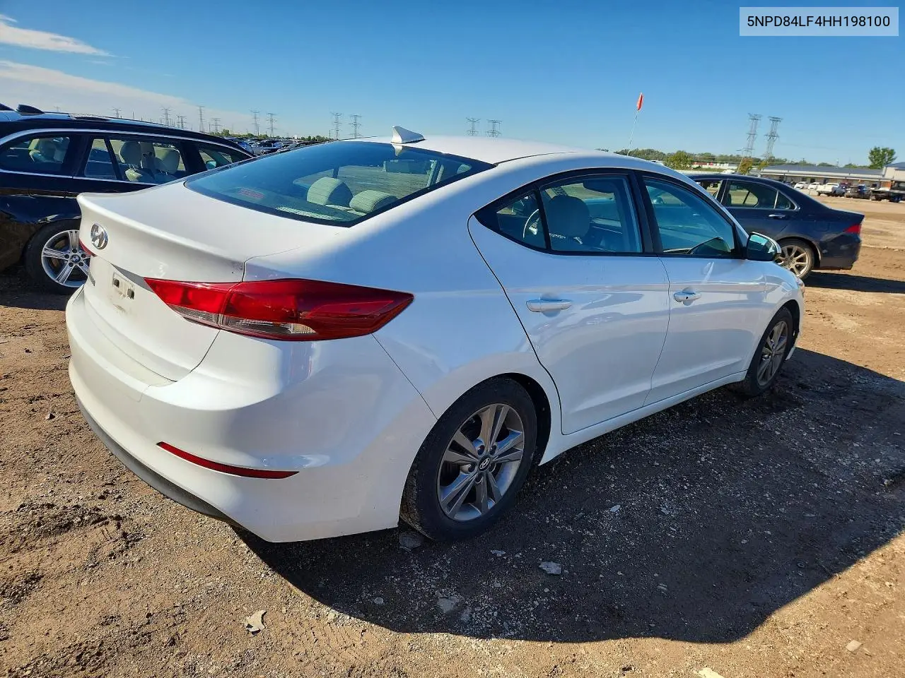 2017 HYUNDAI ELANTRA VIN 5NPD84LF4HH198100 — фото 3