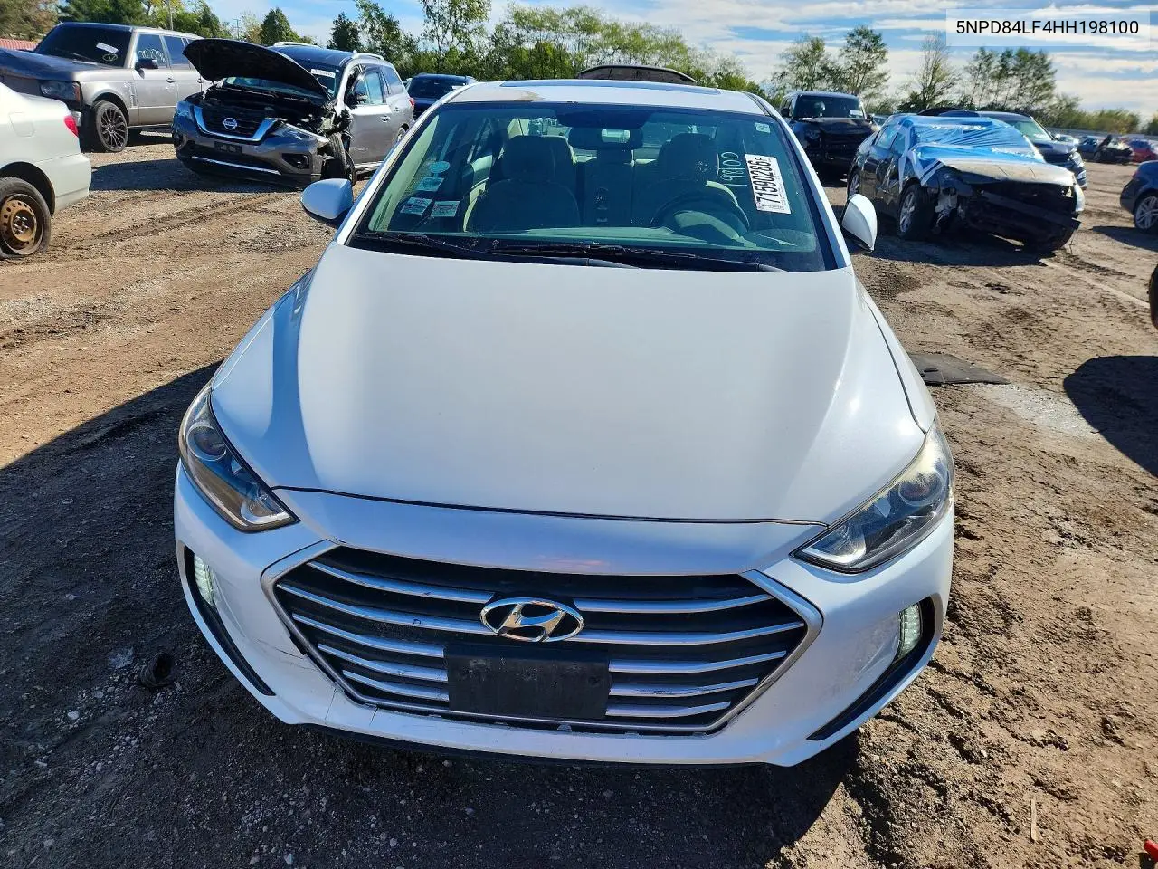 2017 HYUNDAI ELANTRA VIN 5NPD84LF4HH198100 — фото 5