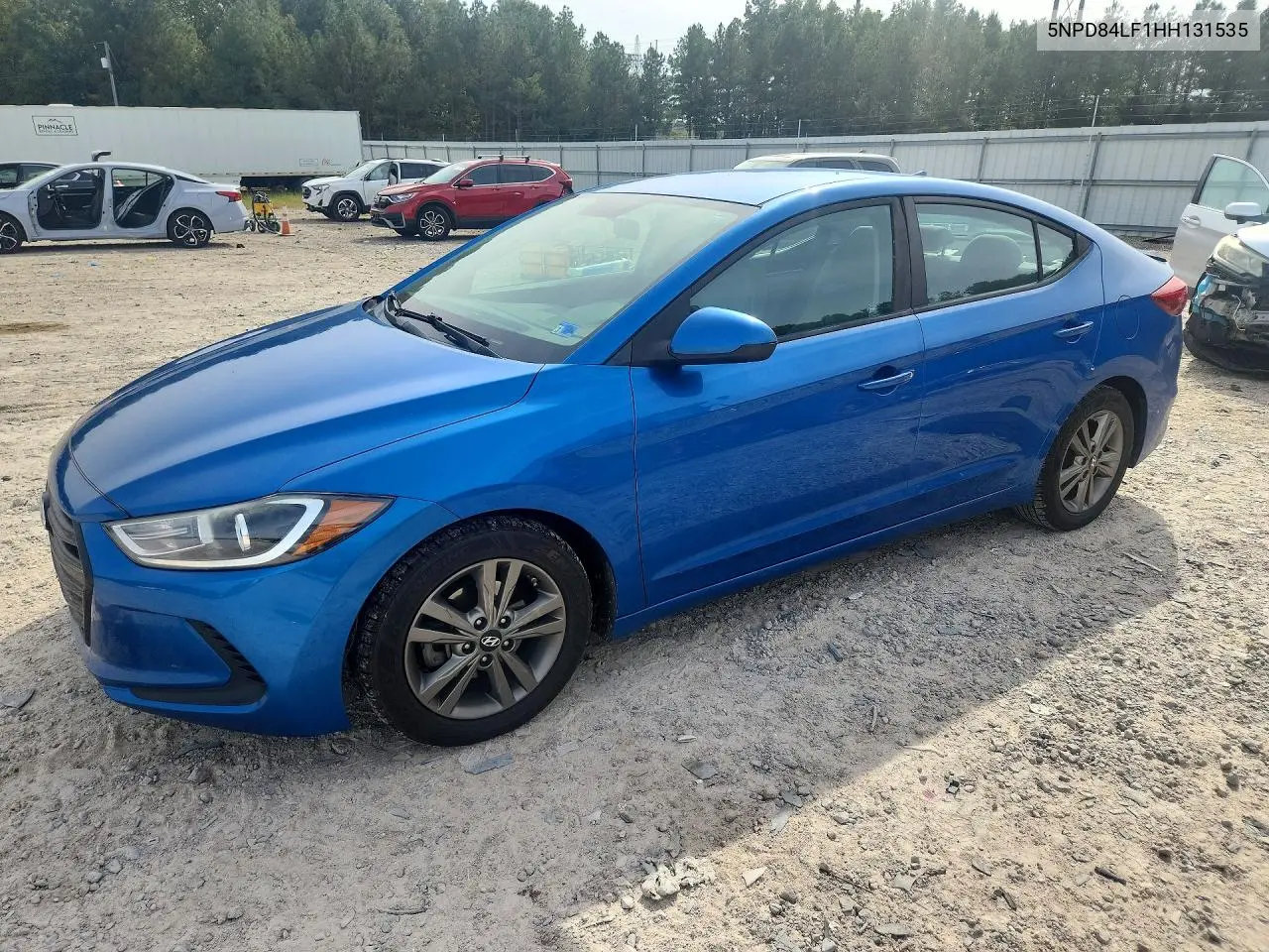 HYUNDAI ELANTRA 2017, VIN 5NPD84LF1HH131535