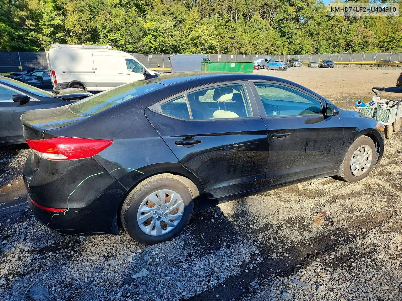 2017 HYUNDAI ELANTRA VIN KMHD74LF2HU404910 — фото 3