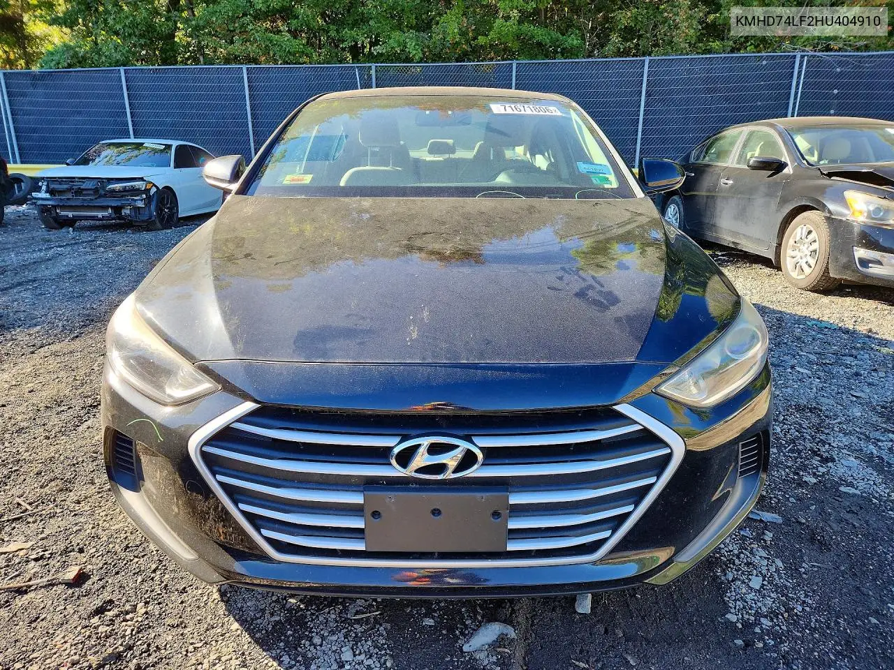 2017 HYUNDAI ELANTRA VIN KMHD74LF2HU404910 — фото 5