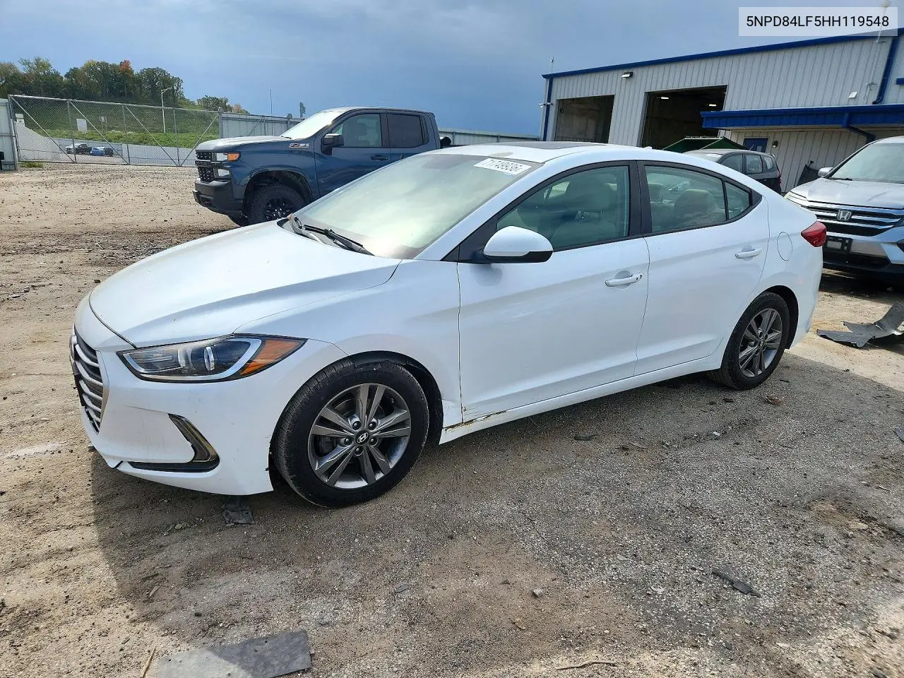 HYUNDAI ELANTRA 2017, VIN 5NPD84LF5HH119548