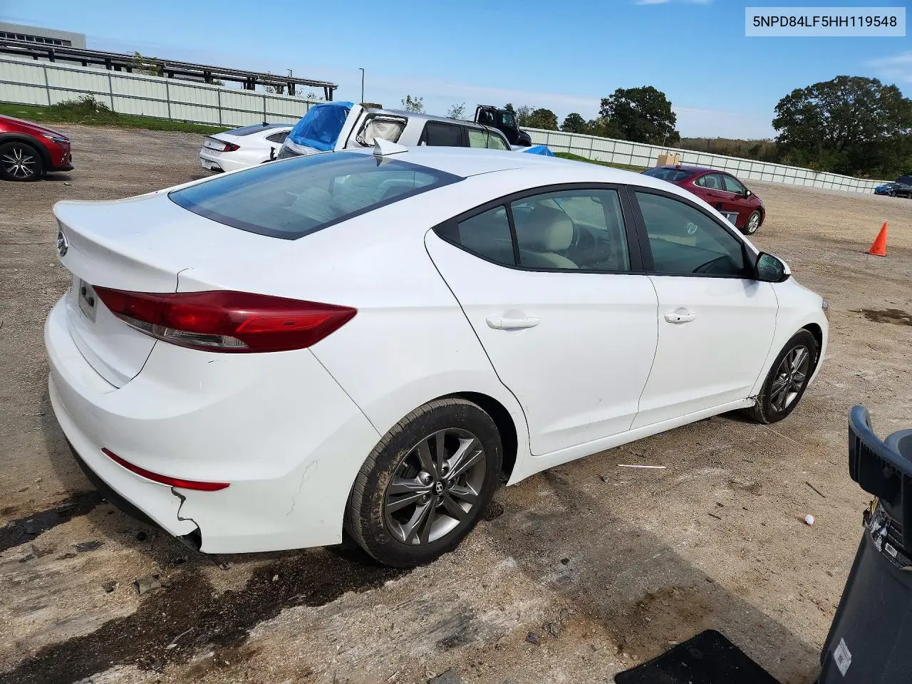 2017 HYUNDAI ELANTRA VIN 5NPD84LF5HH119548 — фото 3