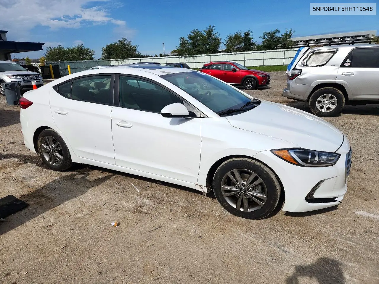 2017 HYUNDAI ELANTRA VIN 5NPD84LF5HH119548 — фото 4