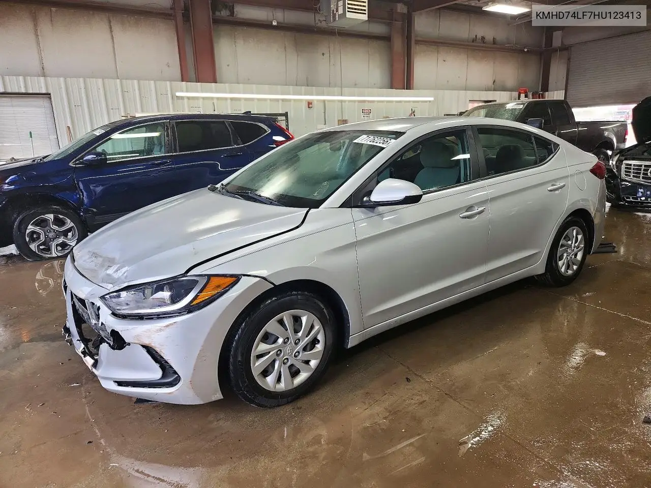 HYUNDAI ELANTRA 2017, VIN KMHD74LF7HU123413