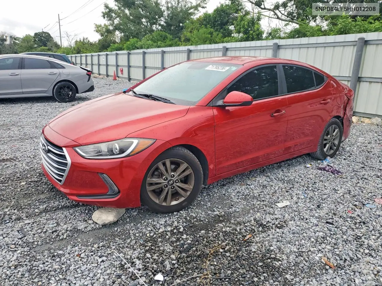 HYUNDAI ELANTRA 2017, VIN 5NPD84LF5HH012208