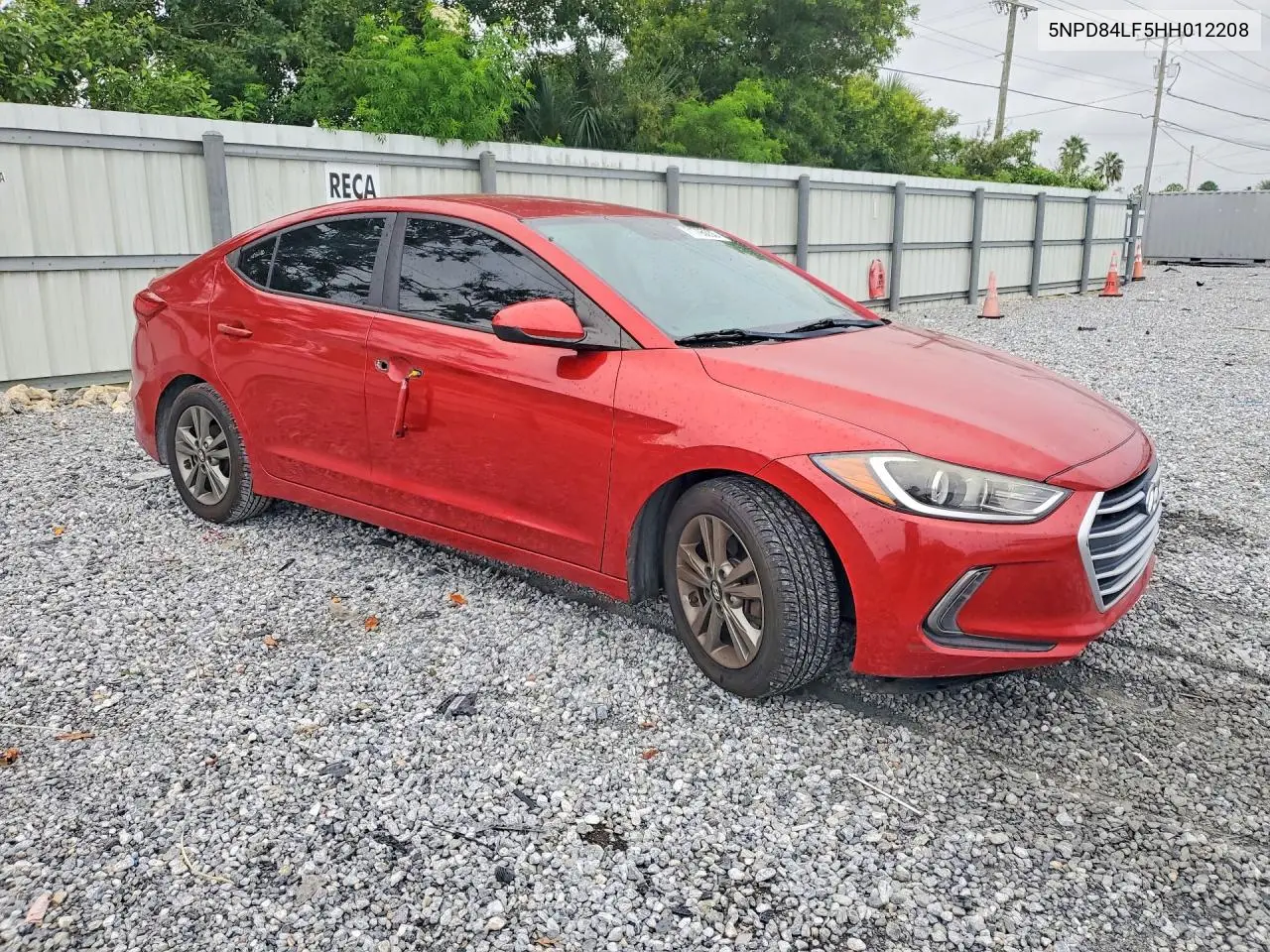 2017 HYUNDAI ELANTRA VIN 5NPD84LF5HH012208 — фото 4