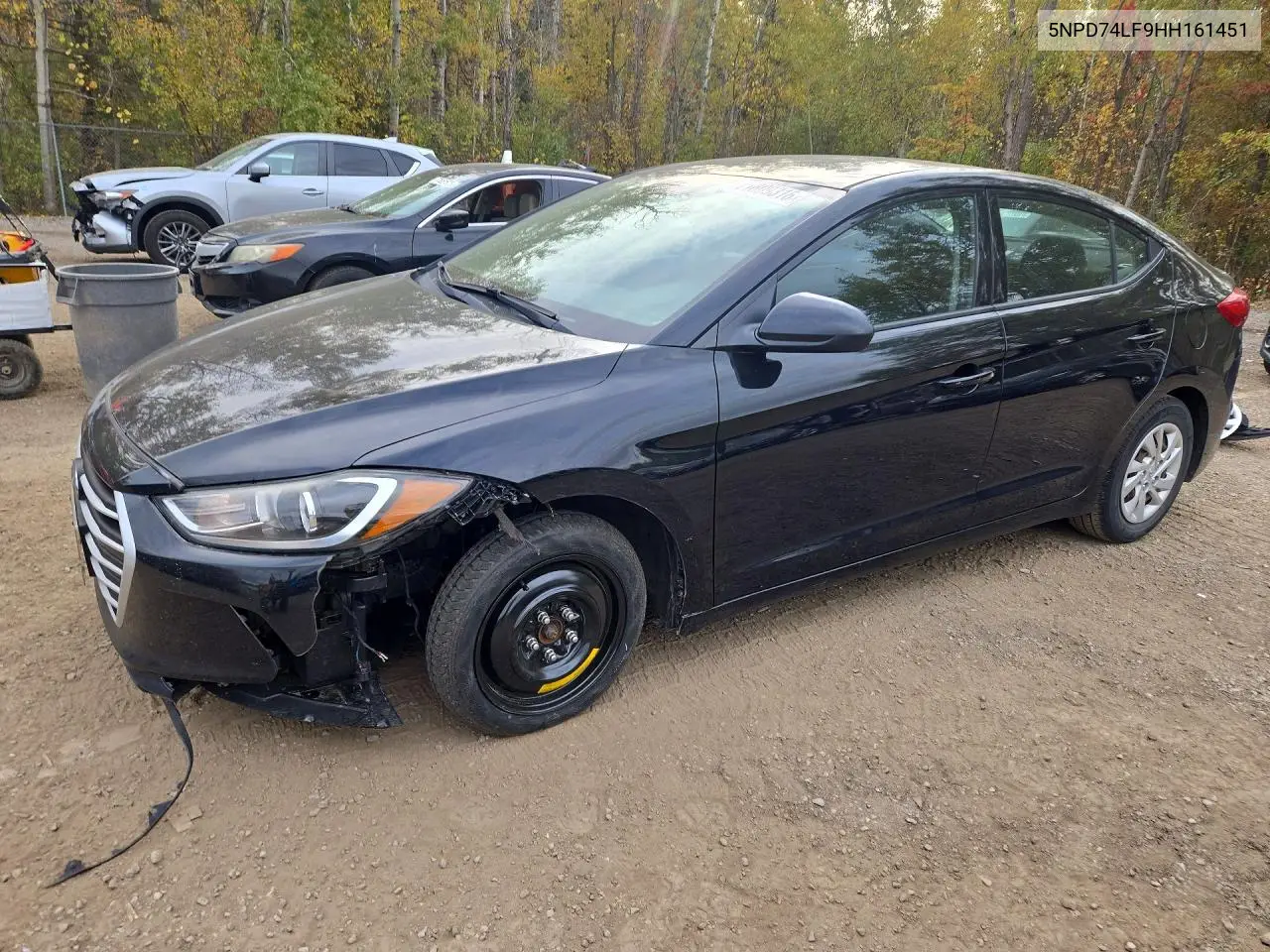 HYUNDAI ELANTRA 2017, VIN 5NPD74LF9HH161451