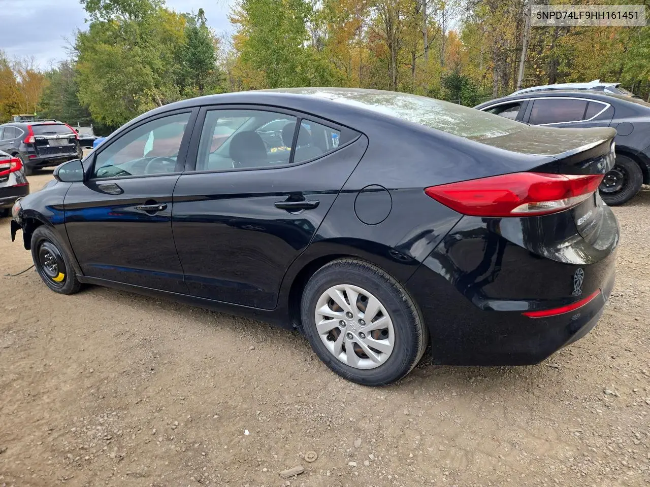 2017 HYUNDAI ELANTRA VIN 5NPD74LF9HH161451 — фото 2