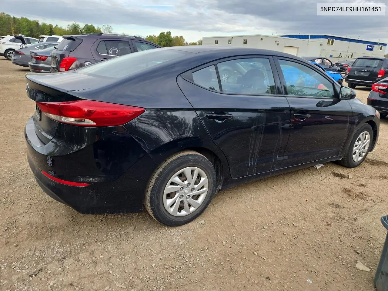 2017 HYUNDAI ELANTRA VIN 5NPD74LF9HH161451 — фото 3