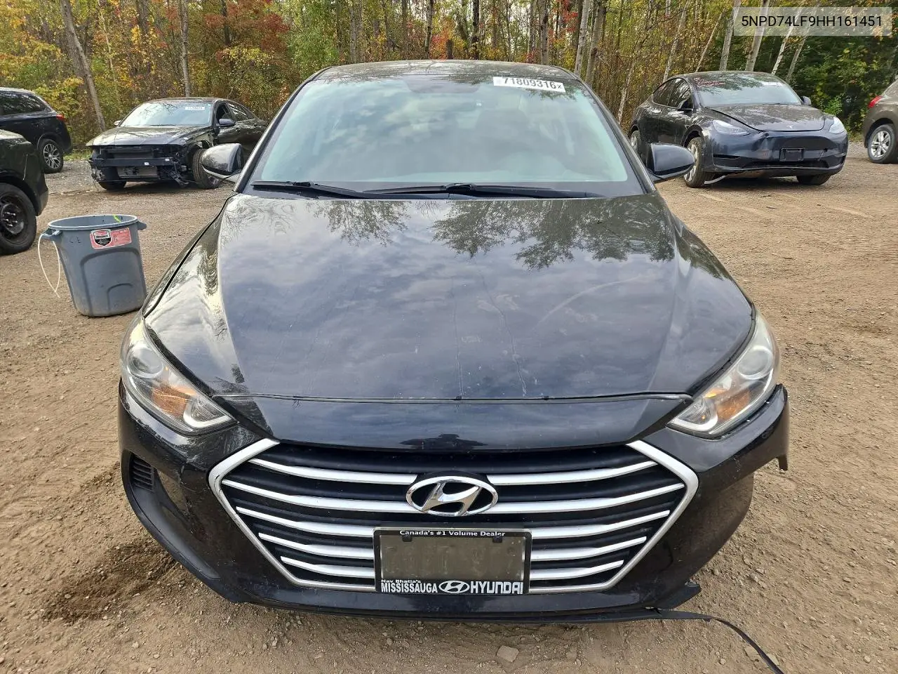 2017 HYUNDAI ELANTRA VIN 5NPD74LF9HH161451 — фото 5