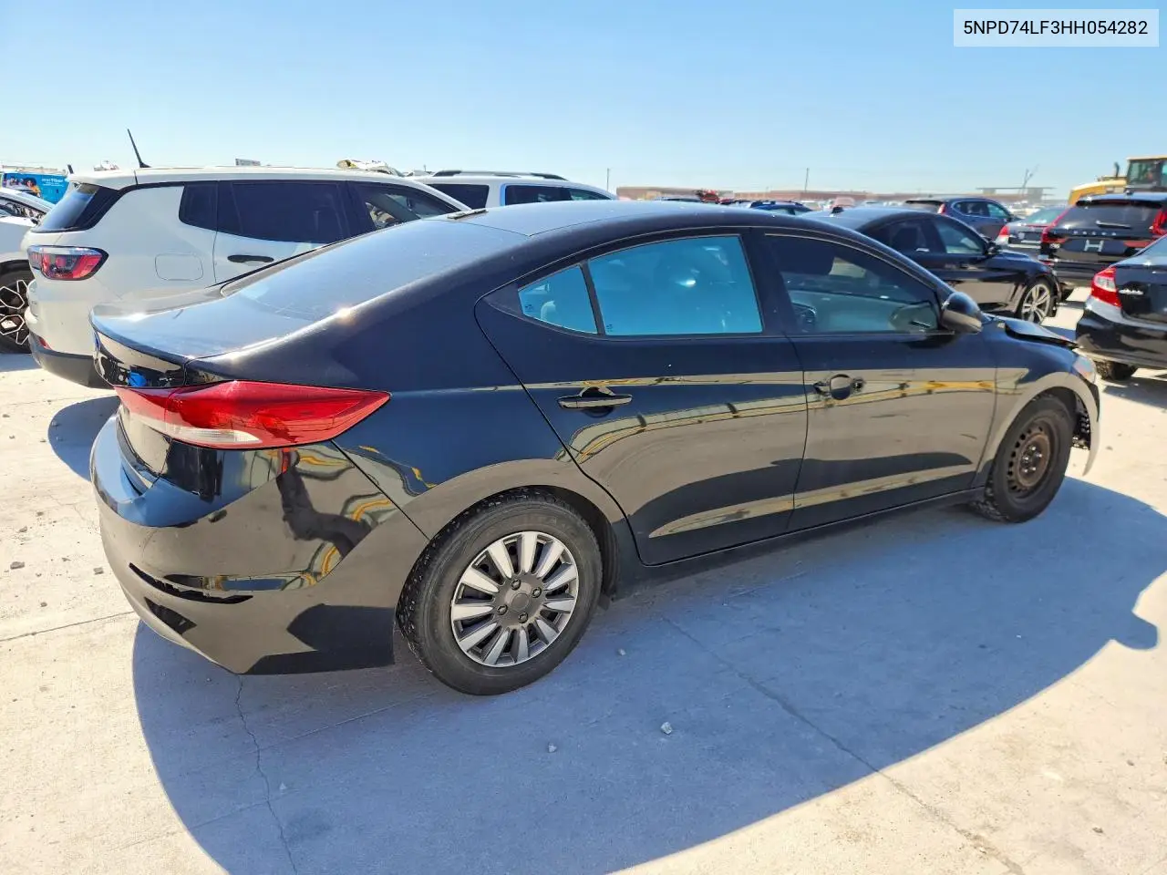2017 HYUNDAI ELANTRA VIN 5NPD74LF3HH054282 — фото 3