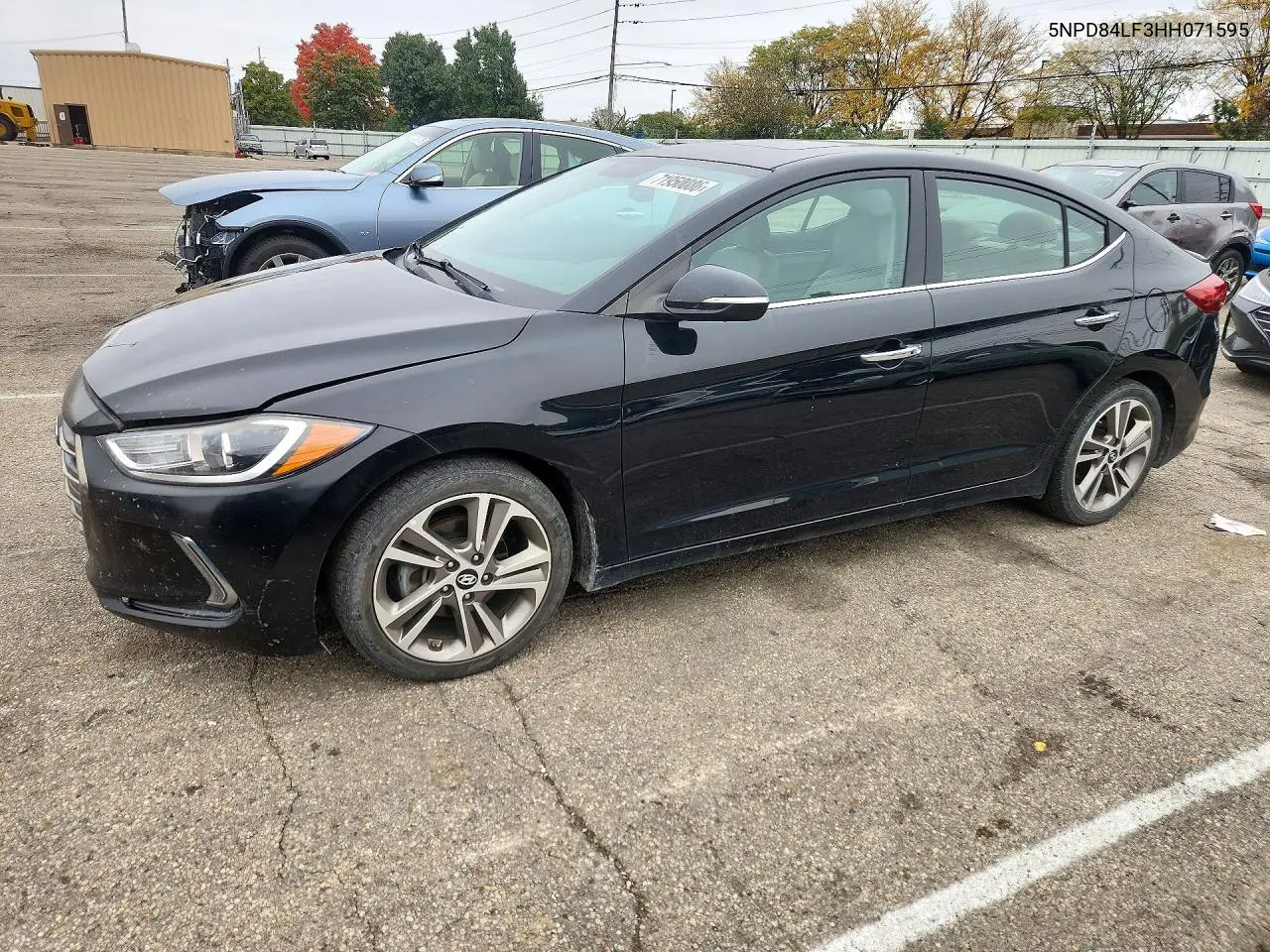 HYUNDAI ELANTRA 2017, VIN 5NPD84LF3HH071595