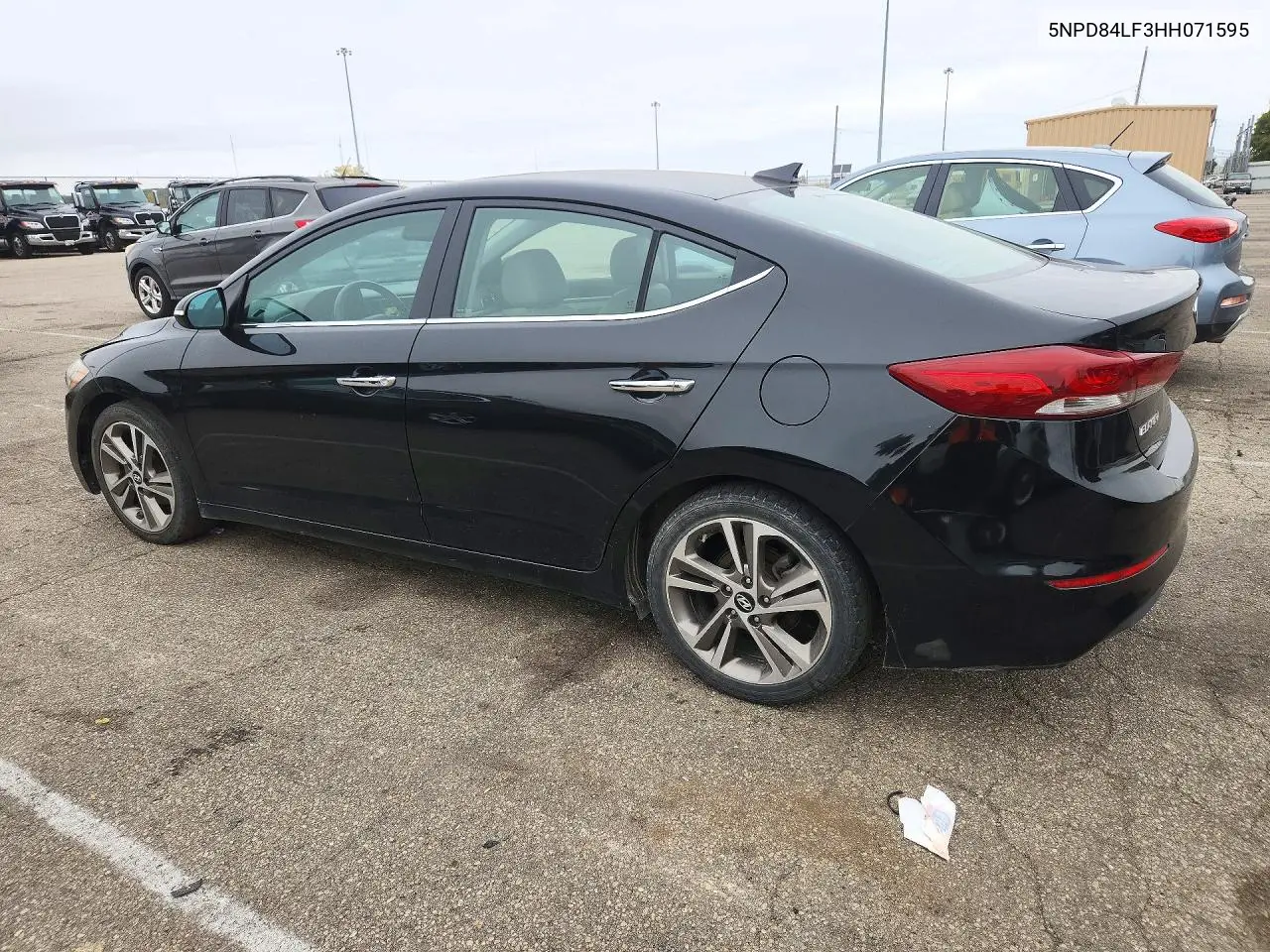 2017 HYUNDAI ELANTRA VIN 5NPD84LF3HH071595 — фото 2