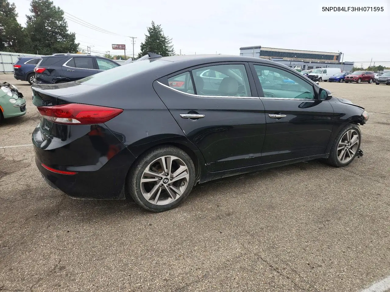 2017 HYUNDAI ELANTRA VIN 5NPD84LF3HH071595 — фото 3