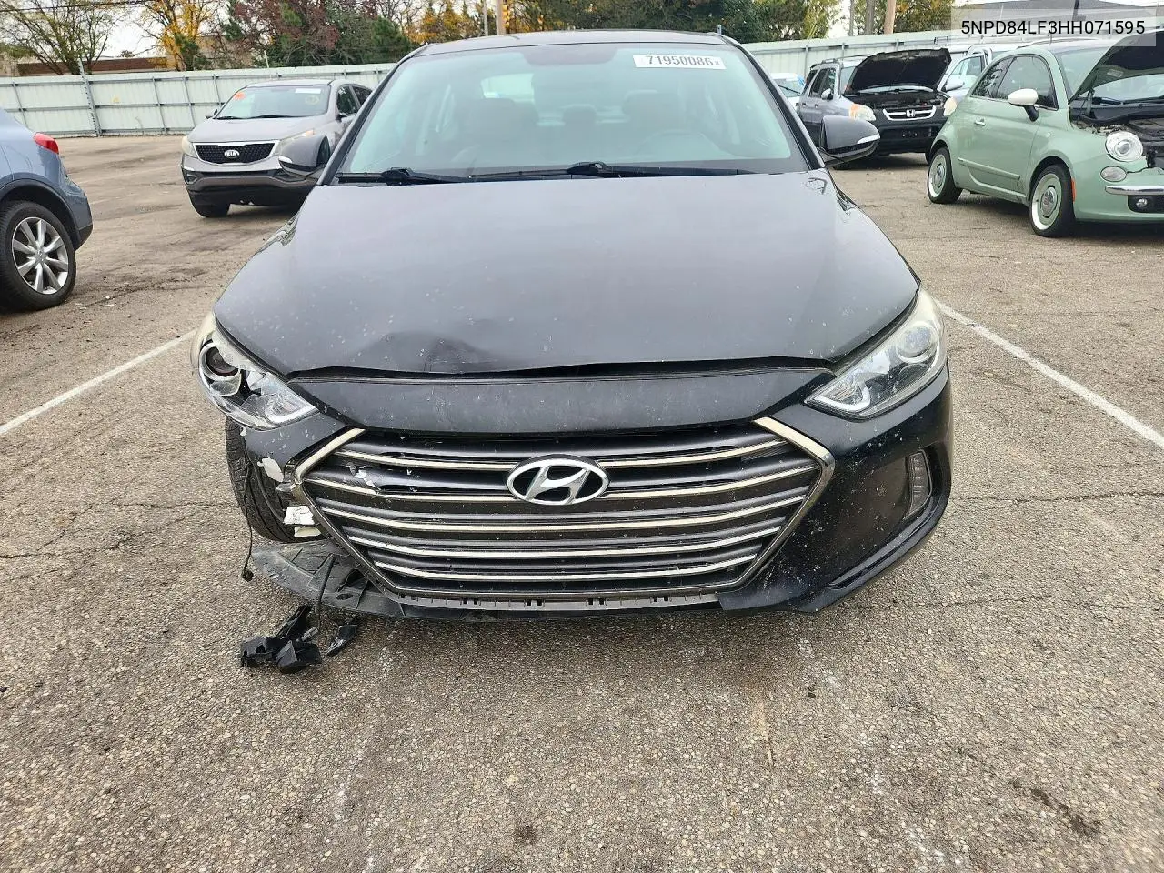 2017 HYUNDAI ELANTRA VIN 5NPD84LF3HH071595 — фото 5