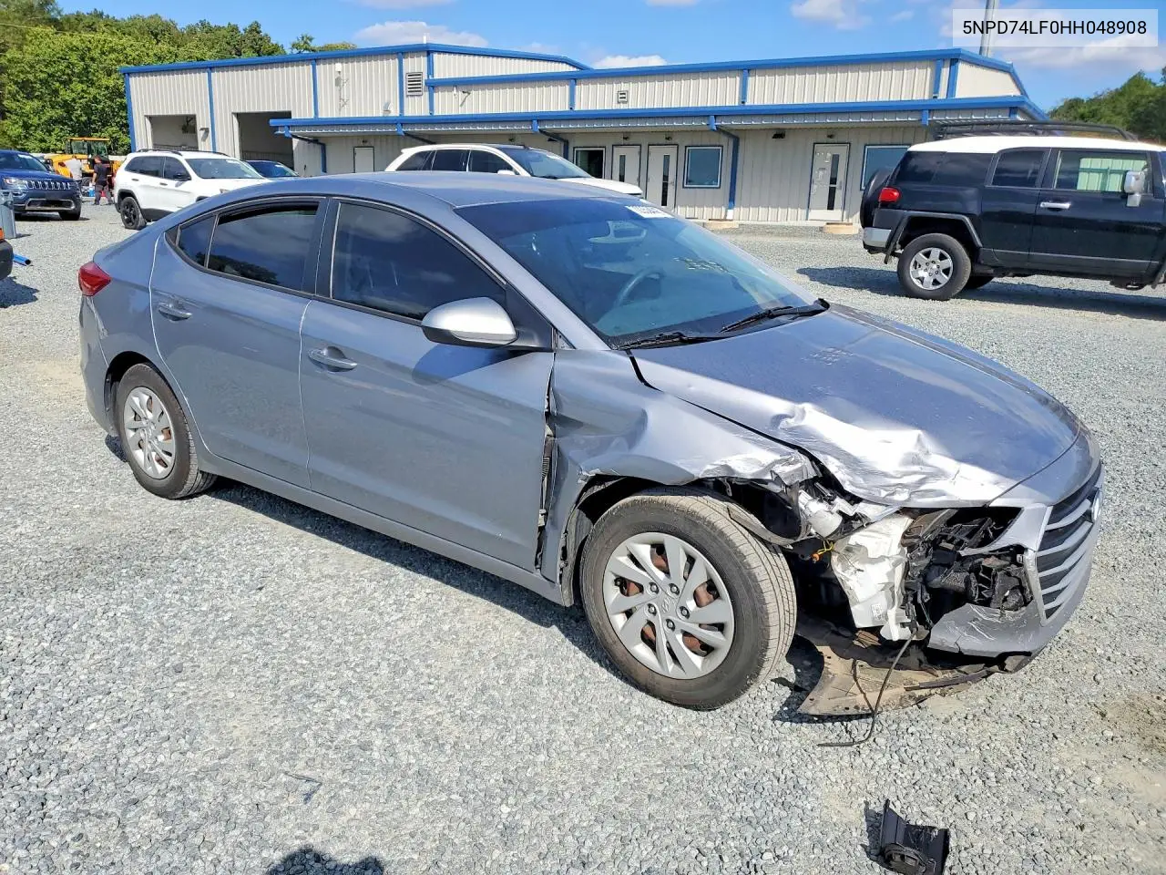2017 HYUNDAI ELANTRA VIN 5NPD74LF0HH048908 — фото 4