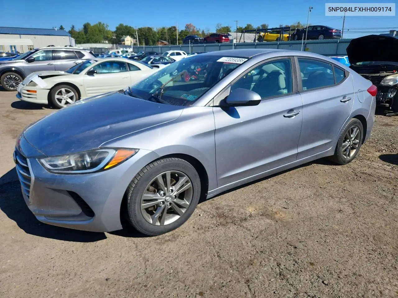 HYUNDAI ELANTRA 2017, VIN 5NPD84LFXHH009174