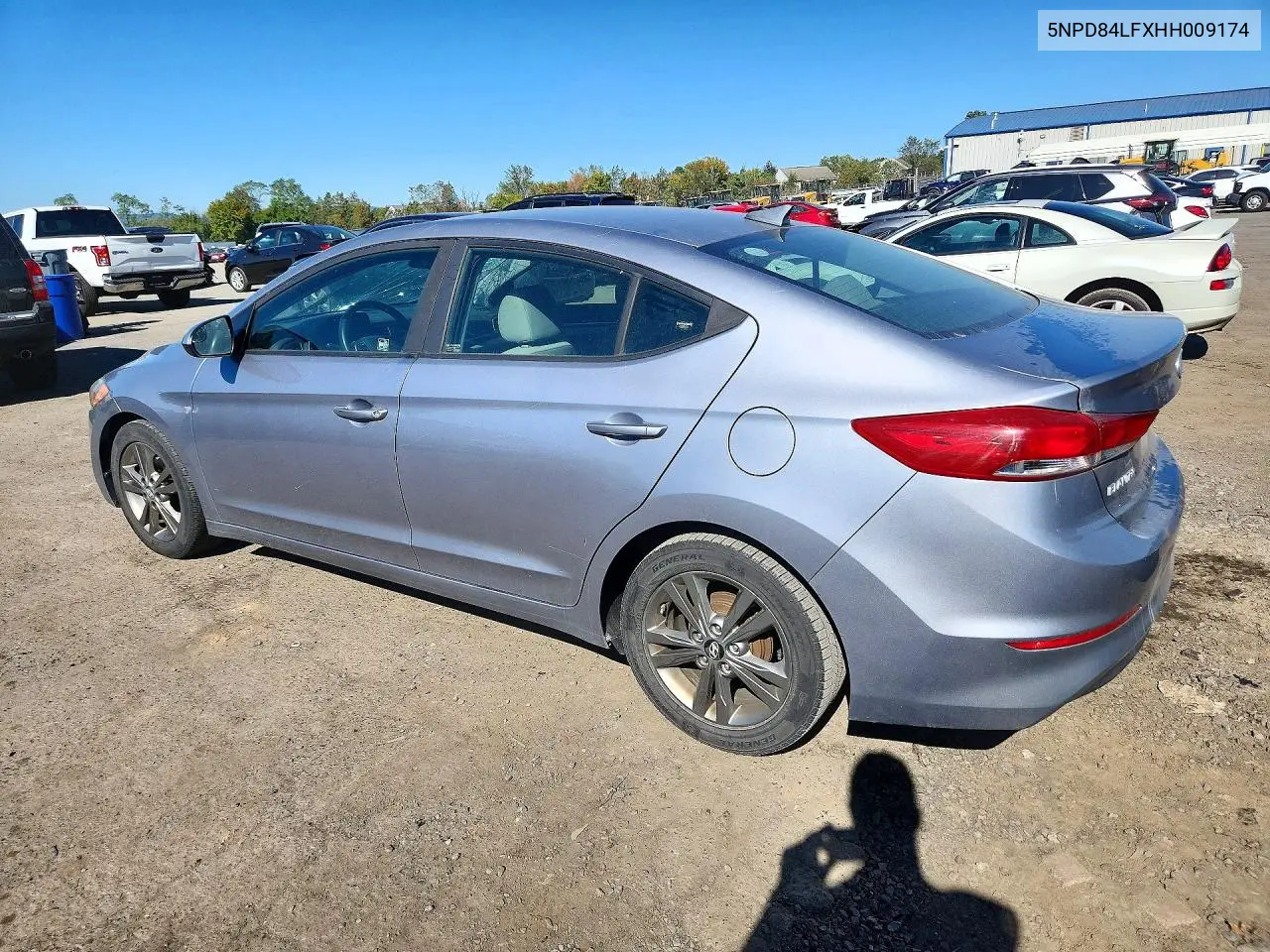 2017 HYUNDAI ELANTRA VIN 5NPD84LFXHH009174 — фото 2