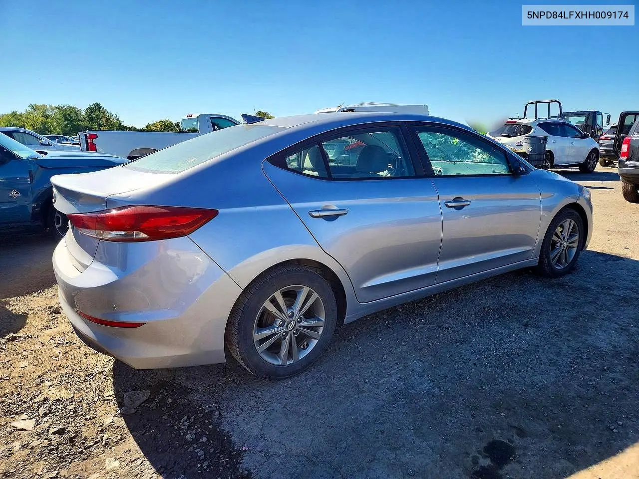 2017 HYUNDAI ELANTRA VIN 5NPD84LFXHH009174 — фото 3