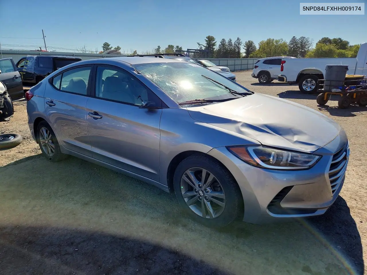 2017 HYUNDAI ELANTRA VIN 5NPD84LFXHH009174 — фото 4