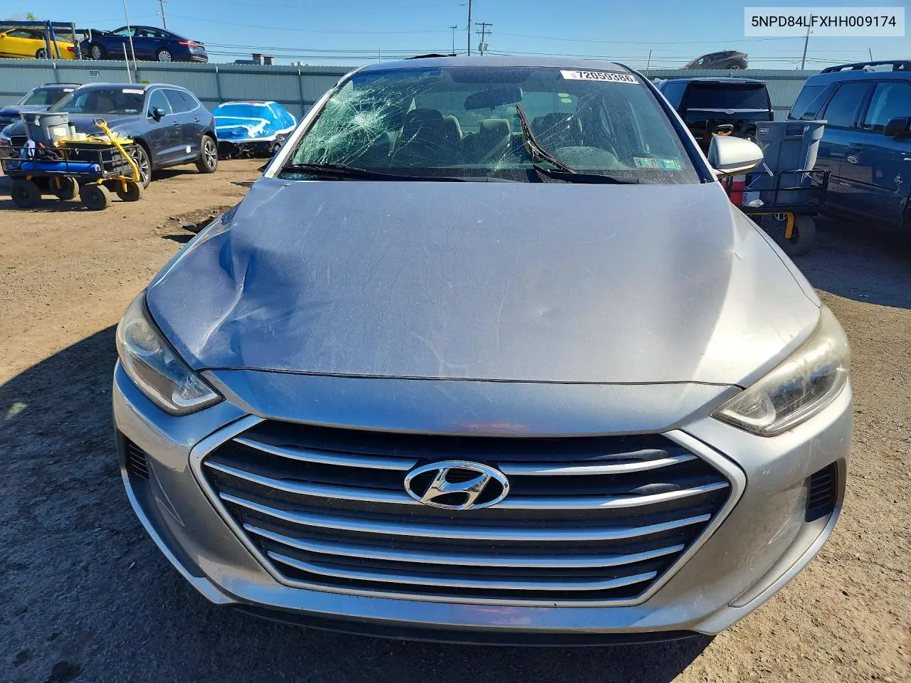 2017 HYUNDAI ELANTRA VIN 5NPD84LFXHH009174 — фото 5
