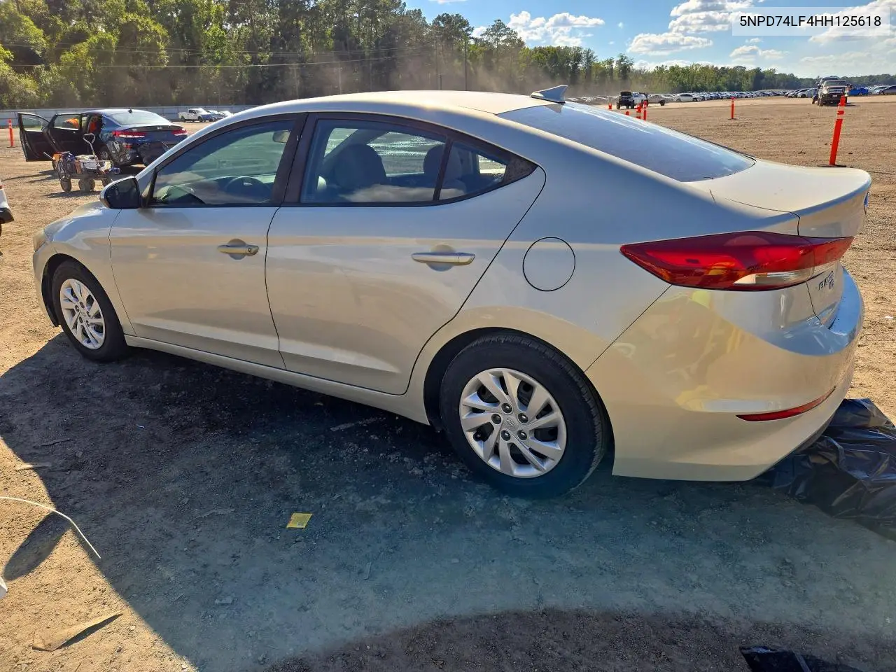2017 HYUNDAI ELANTRA VIN 5NPD74LF4HH125618 — фото 2