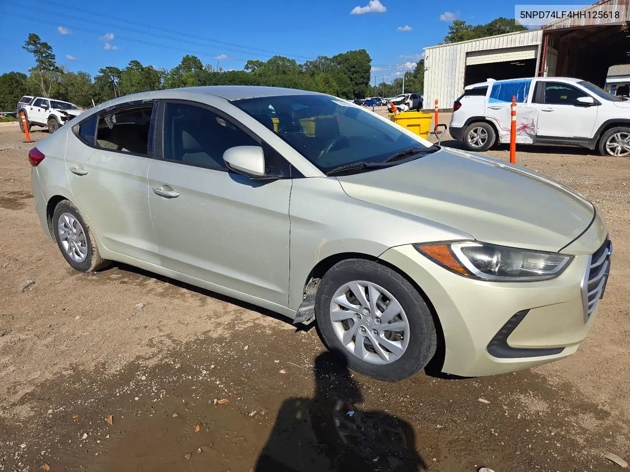 2017 HYUNDAI ELANTRA VIN 5NPD74LF4HH125618 — фото 4