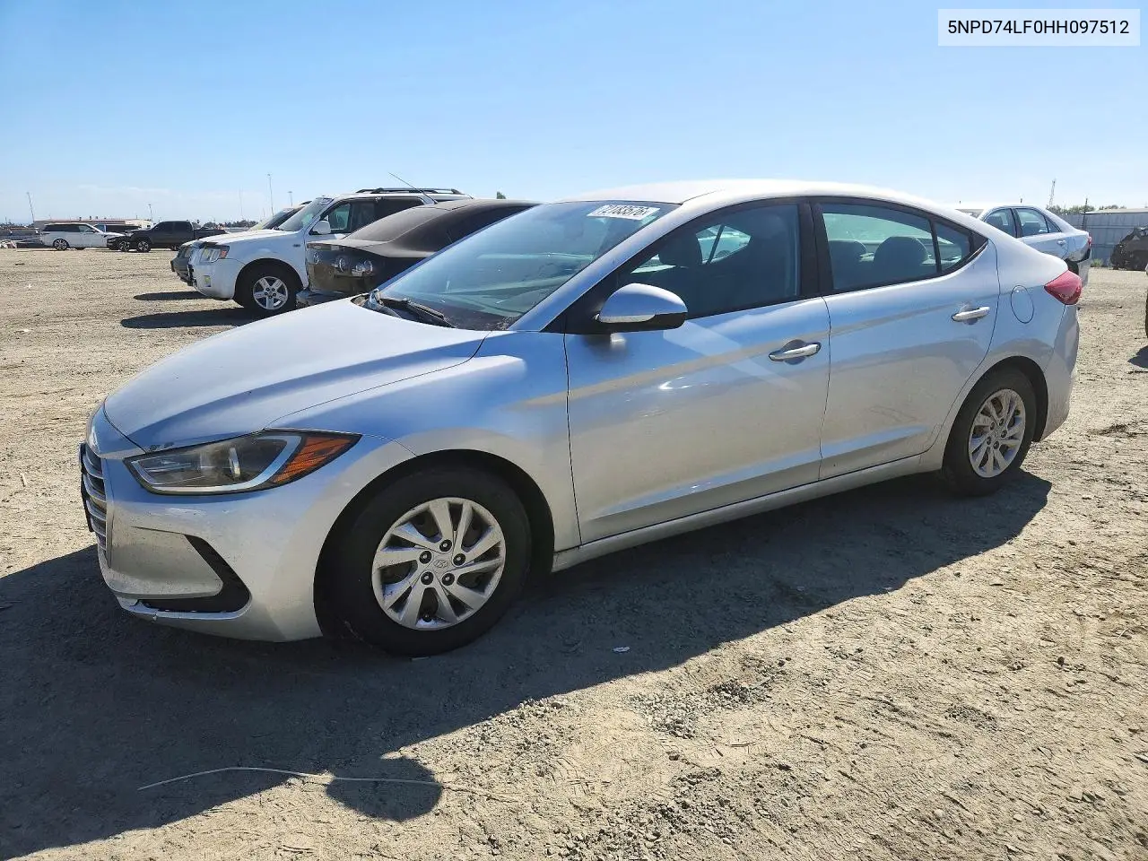 HYUNDAI ELANTRA 2017, VIN 5NPD74LF0HH097512