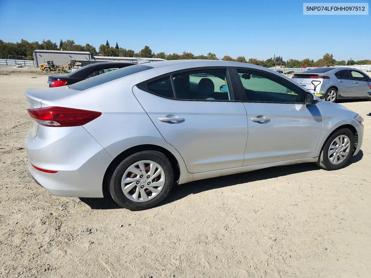 2017 HYUNDAI ELANTRA VIN 5NPD74LF0HH097512 — фото 3