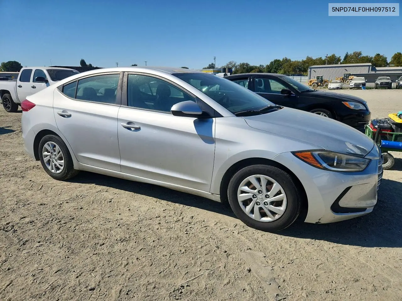 2017 HYUNDAI ELANTRA VIN 5NPD74LF0HH097512 — фото 4