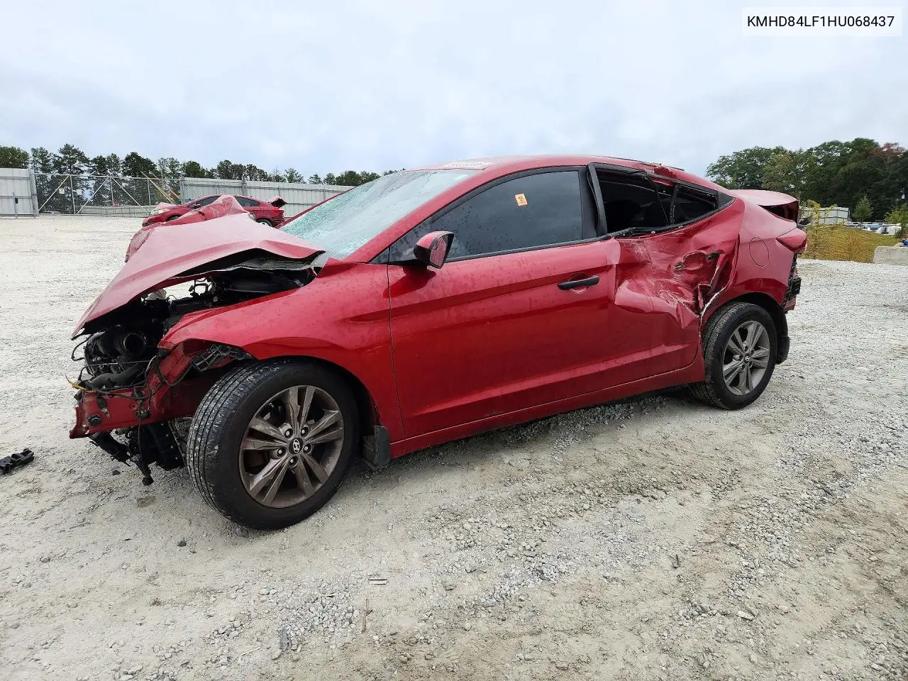 HYUNDAI ELANTRA 2017, VIN KMHD84LF1HU068437