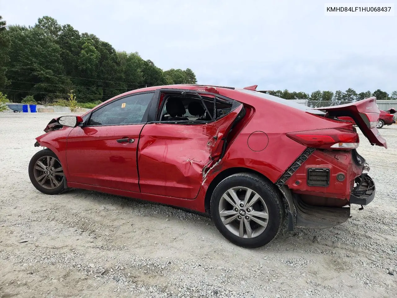 2017 HYUNDAI ELANTRA VIN KMHD84LF1HU068437 — фото 2