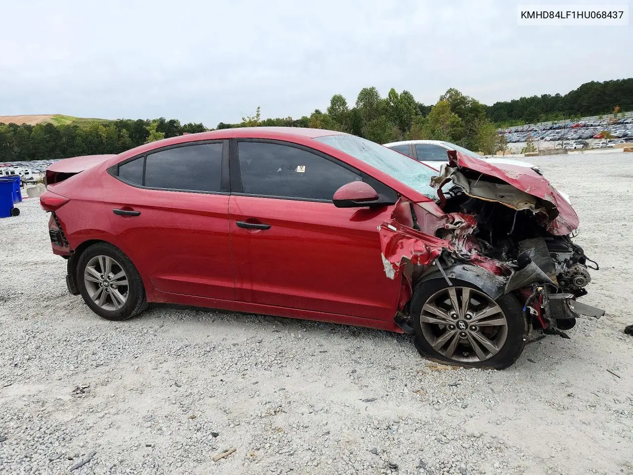 2017 HYUNDAI ELANTRA VIN KMHD84LF1HU068437 — фото 4