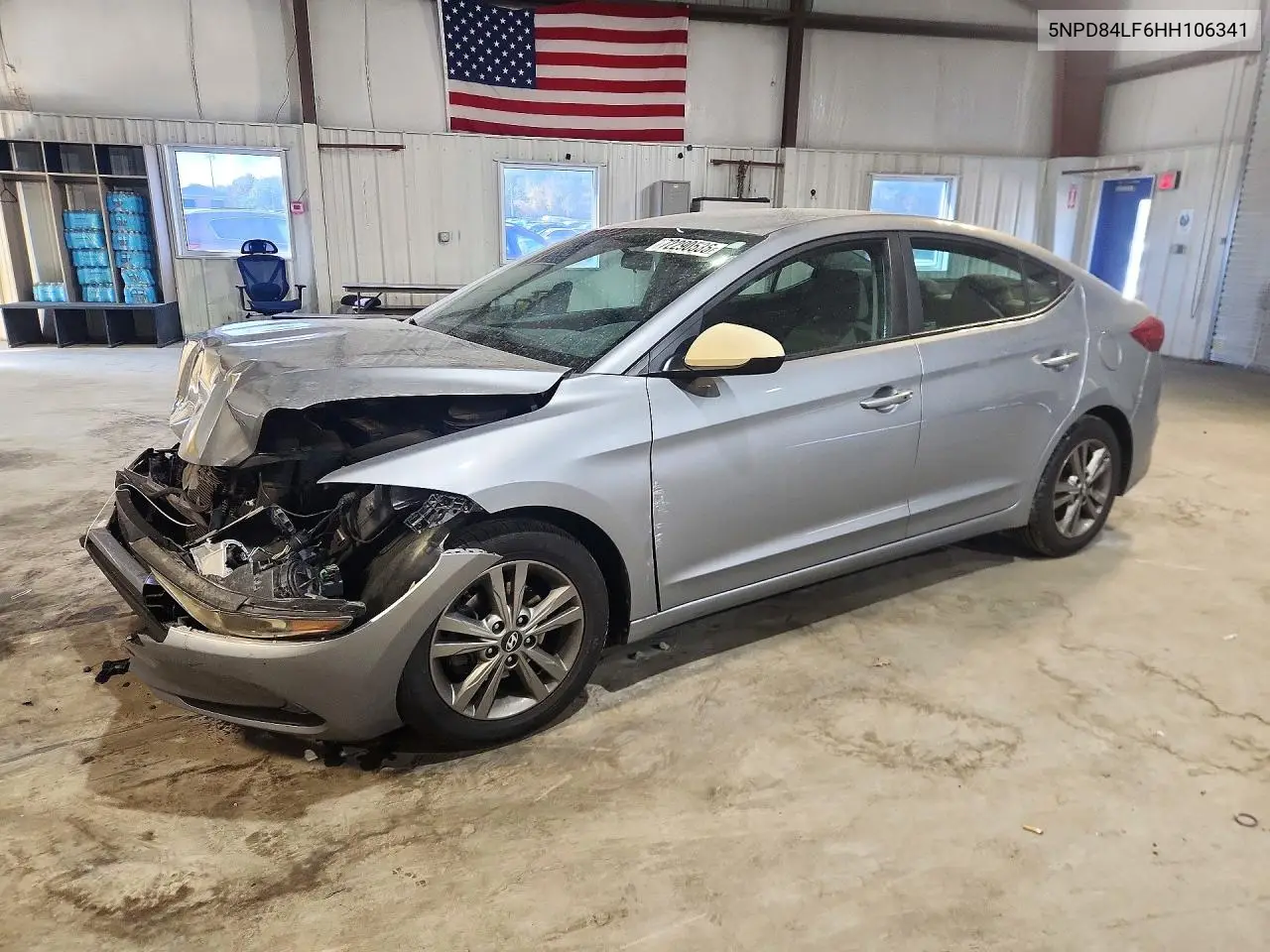 HYUNDAI ELANTRA 2017, VIN 5NPD84LF6HH106341
